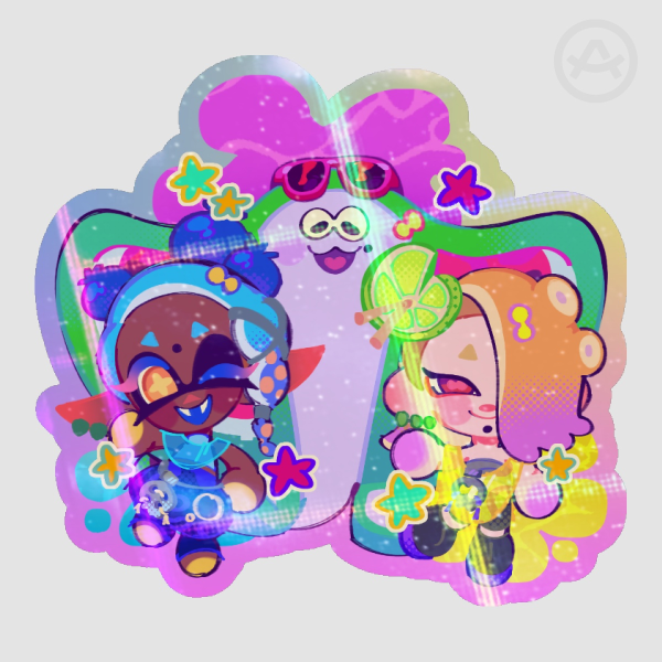 Summer Nights Deep Cut | Colored Edge Die Cut Sticker