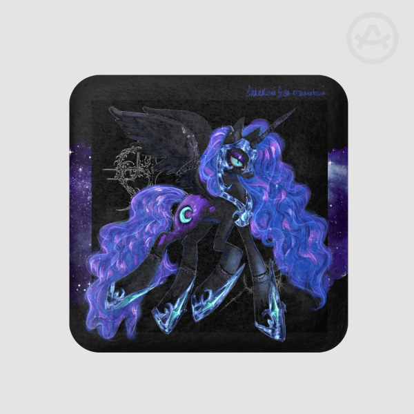 MLP Nightmare Luna Square Plush Badge