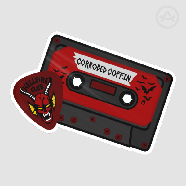 Corroded Coffin Cassette Sticker