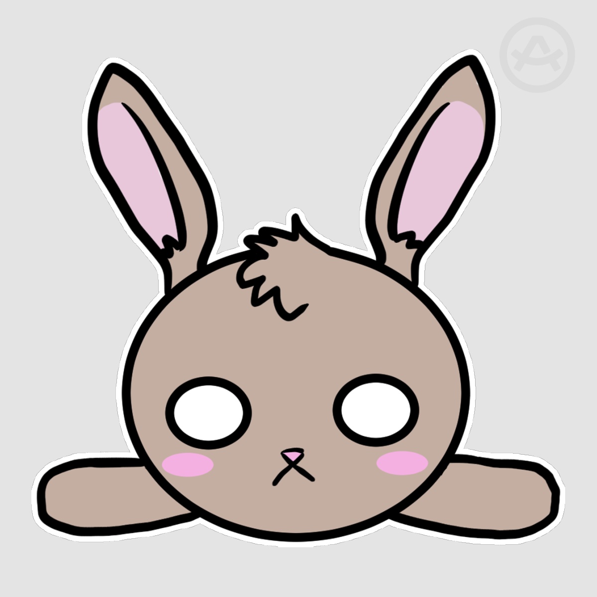 Die Cut Zodiac Rabbit Nesoberi Sticker