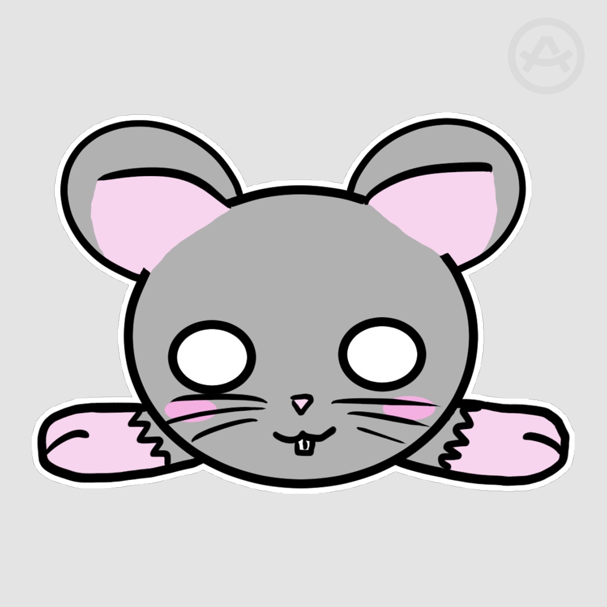Die Cut Zodiac Rat Nesoberi Sticker