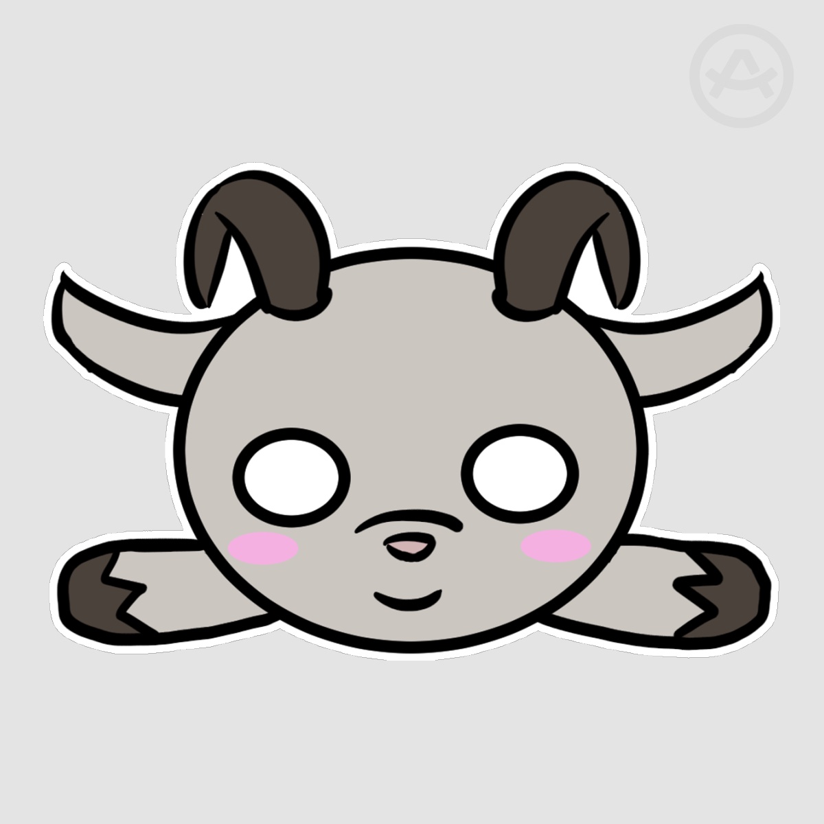 Die Cut Zodiac Goat Nesoberi Sticker