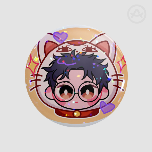 Okarun chibi Round Badges (Button Pins)
