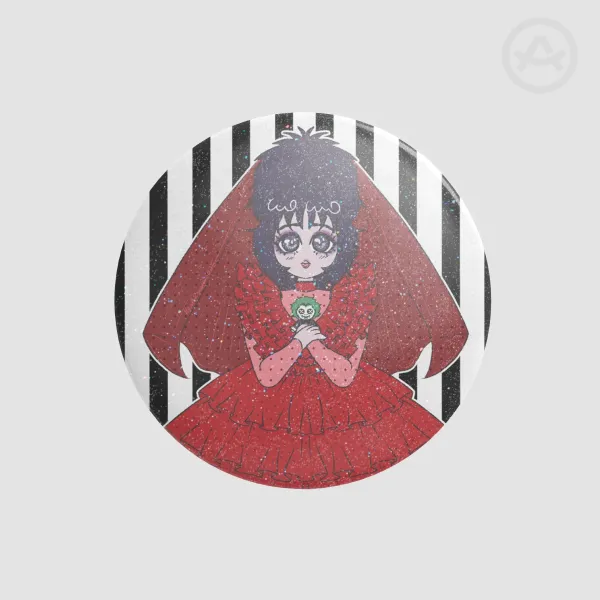 Lydia and beetle Pin