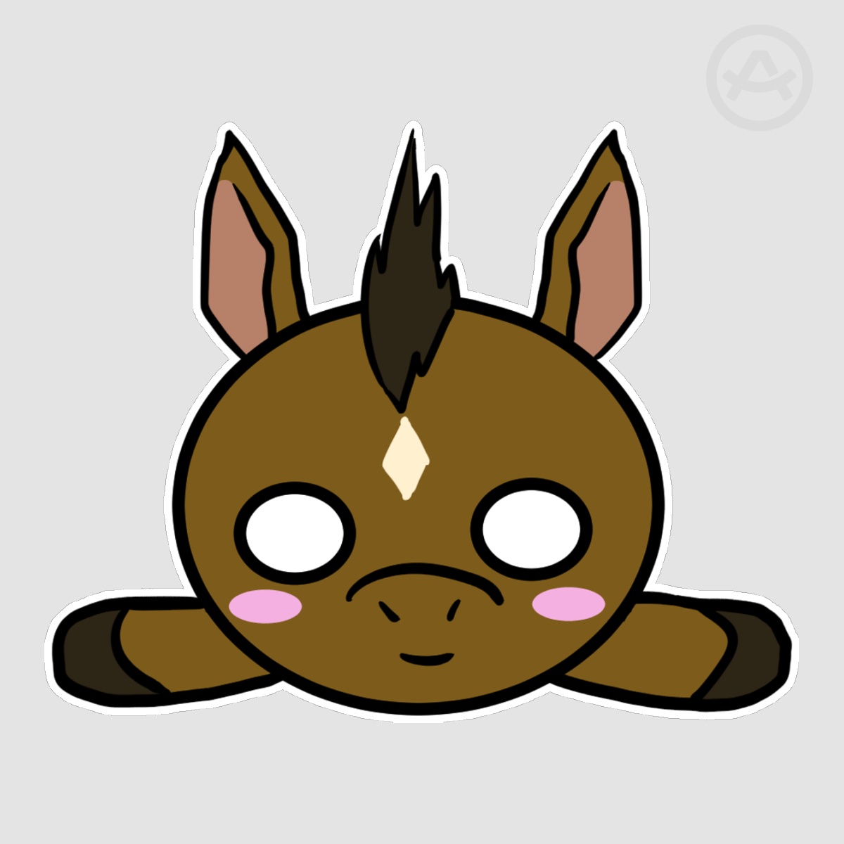 Die Cut Zodiac Horse Nesoberi Sticker