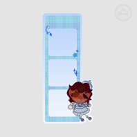 Mimi Moonlight PET Plastic Bookmark