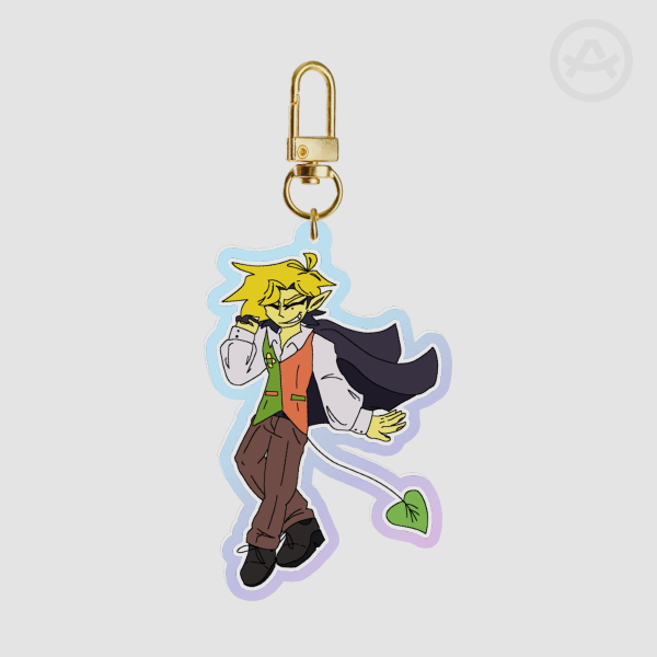 [DELTARUNE] Flowery Rainbow Acrylic Keychain