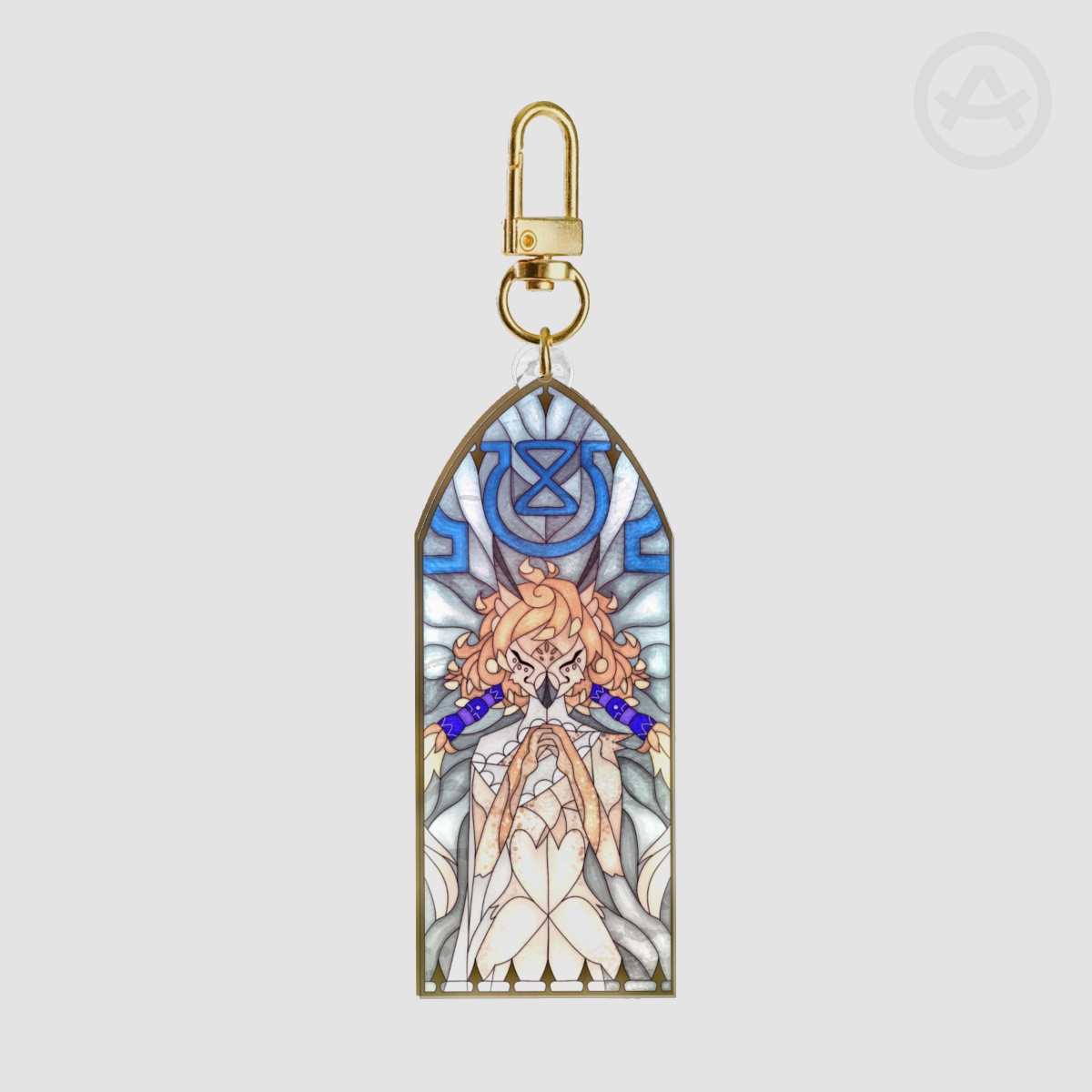 Sariel - Stained Glass || OC || Ripple Acrylic Keychains