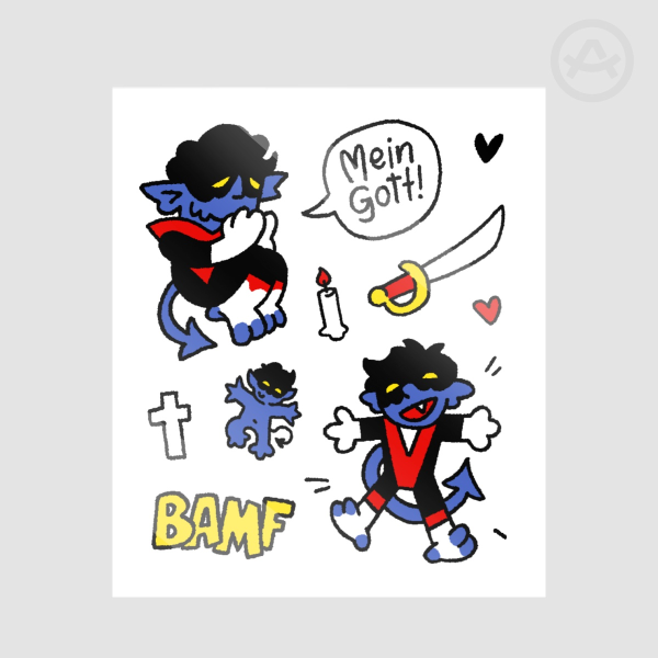 Kurt Scribble Hero Sticker Sheet