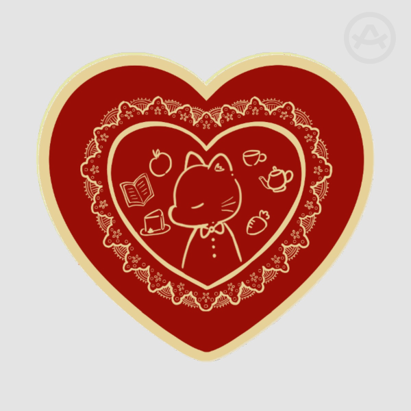 Teatime Cat Acrylic Pins