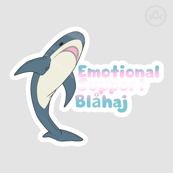 Emotional Support Blahaj Sticker