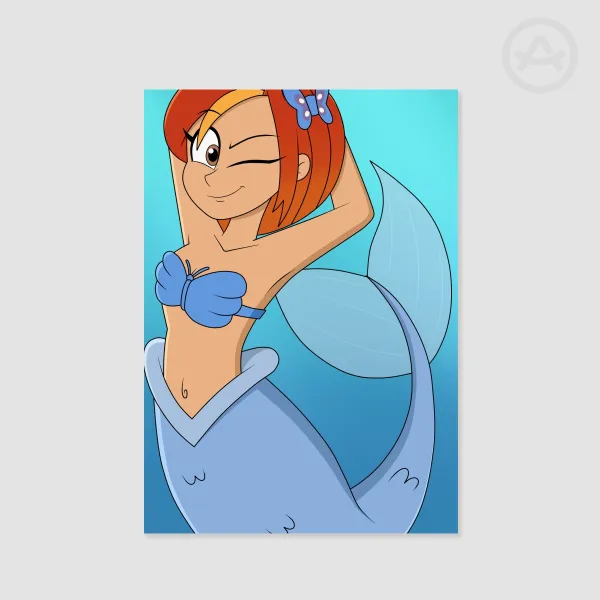 Mermaid Butterfly (Planetronika) - Poster/Print