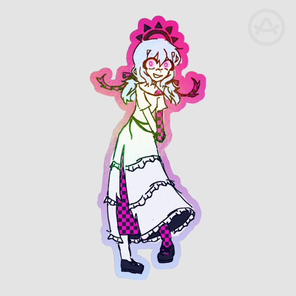 akari glitched sticker