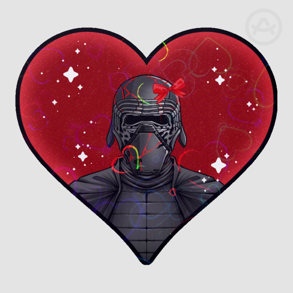 Babygirl Kylo Sticker (Hearts)