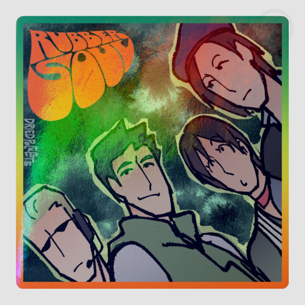 RE1 Rubber Soul Die Cut Stickers