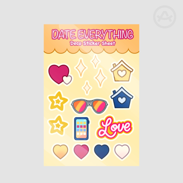 Date Everything Deco Sticker Sheet