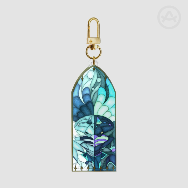 Nereus - Stained Glass || OC || Ripple Acrylic Keychains