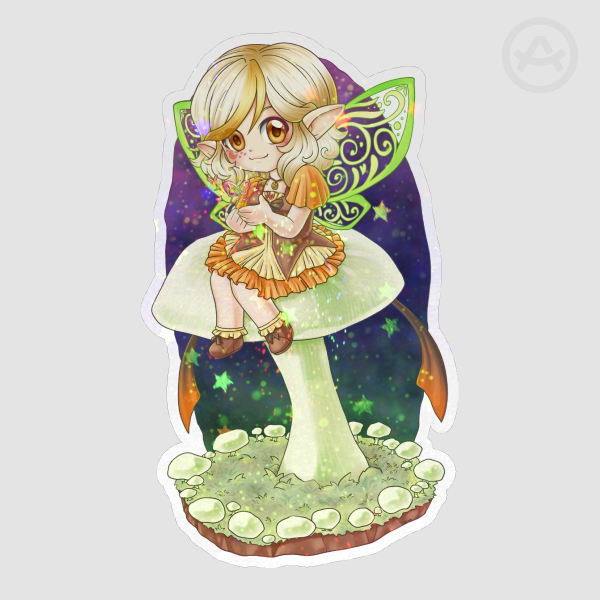 Mushroom Fairy ring Die Cut Sticker