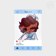 Mimi Moonlight Plastic Transparent Photocard