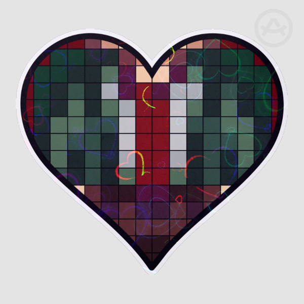 Harvey Heart Stickers