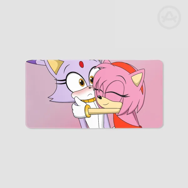 Amy Rose and Blaze the Cat (Sonic the Hedgehog) - Mousepad