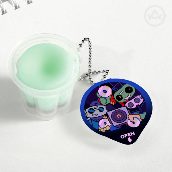 SWEET CAP'N CAKES - Deltarune Pudding Keychain