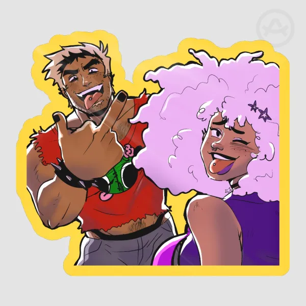 Isla & Lucas - "BLEUGHHH" - Sticker
