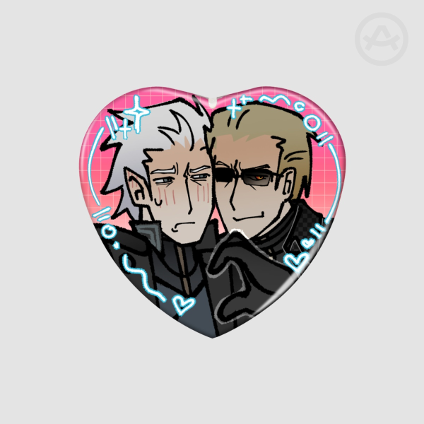 Wesgil Heart Shape Holographic Badges