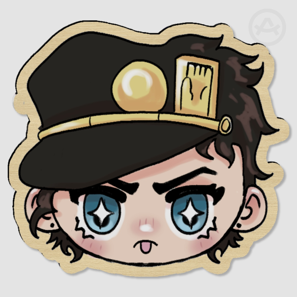 JJBA Jotaro Wood Pin