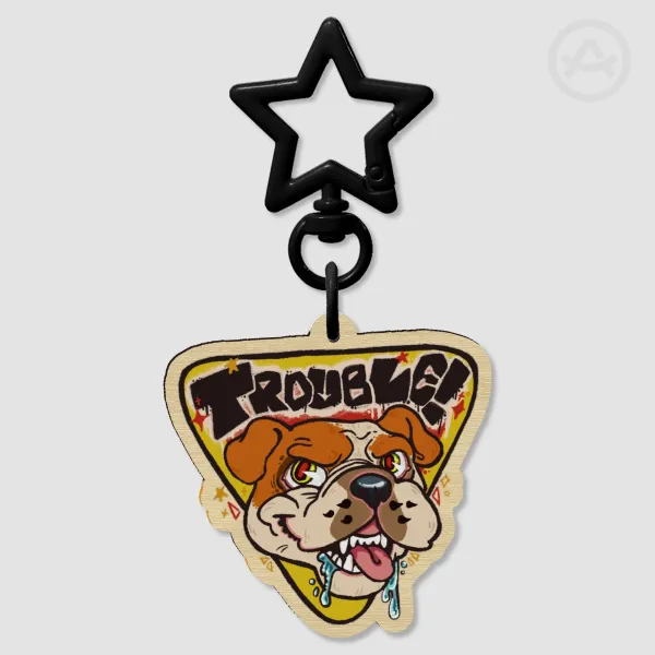 GOOD TROUBLE! | Wood Keychain