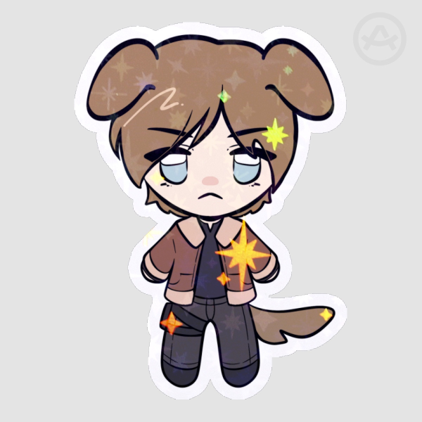 Puppy Leon Sticker