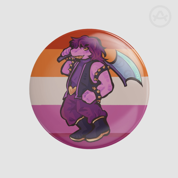 Lesbian Susie Pride Button Pin/Badge