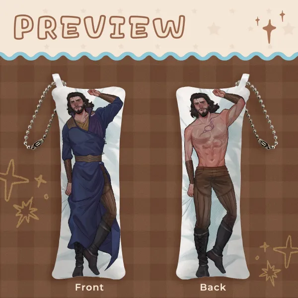 Gale Mini Dakimakura Keychain