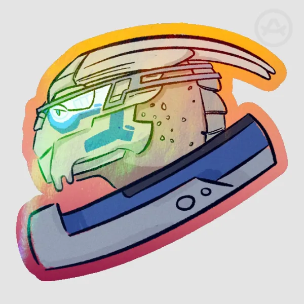 Garrus Vakarian Sticker Holo