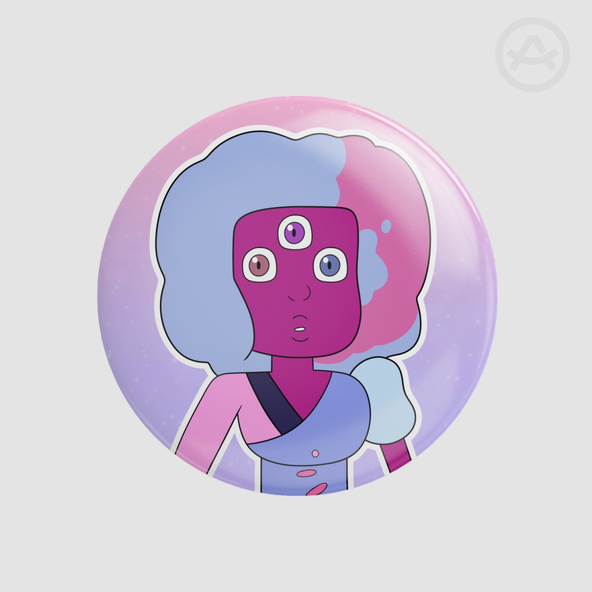 Garnet (First Form) Round Pin