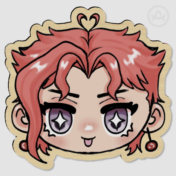 JJBA Kakyoin Wood Pin