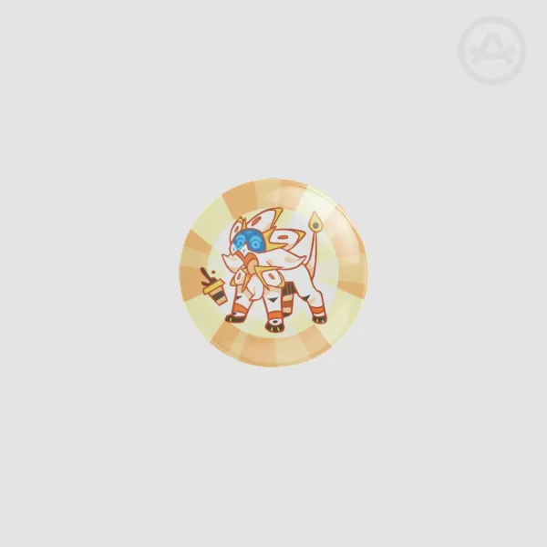 Solgaleo Mini Round Badge/Button/Pin