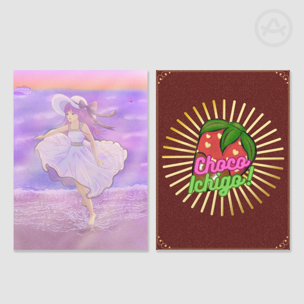 Sunset Riku Holographic Photocards