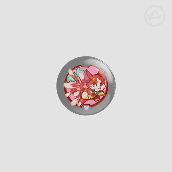 Jibanyan Mini Round Badge/Button/Pin