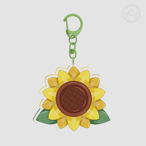 Sunflower (Leafy) Charm
