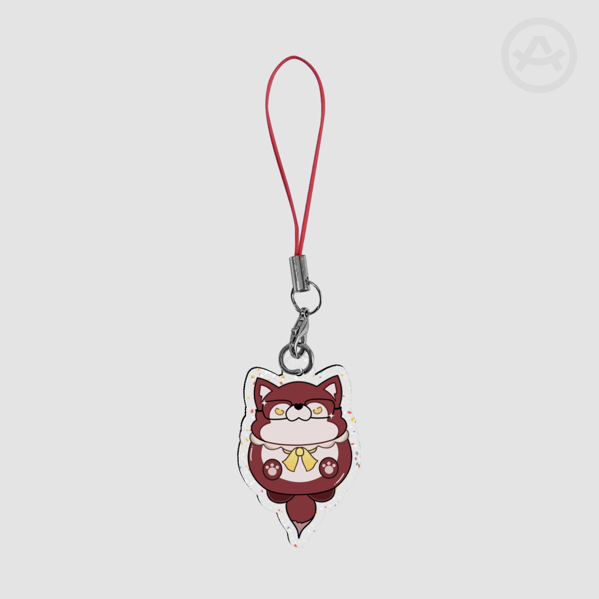 Valkowoof - Glitter Mini Phone Charm