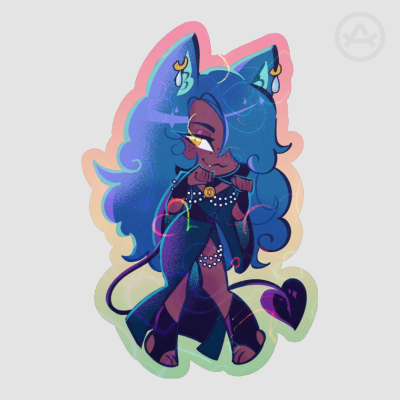 Armand chibi Colored Edge Die Cut Stickers