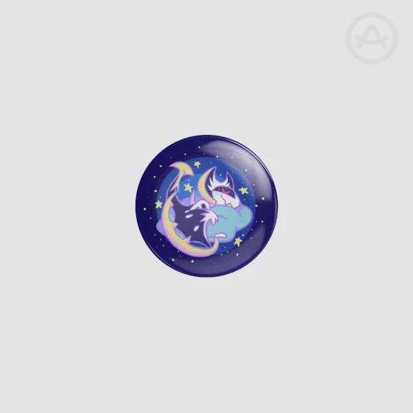 Lunala Mini Round Badge/Button/Pin