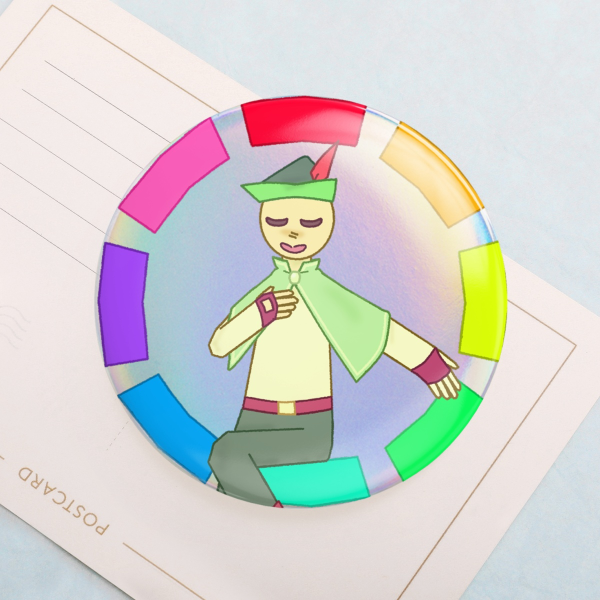 The Bard (Wandersong) Rainbow Holo Badge