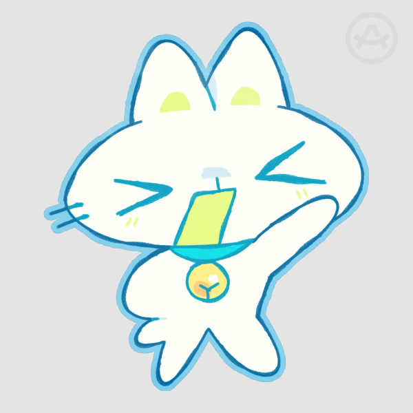 weird cat thing - sticker