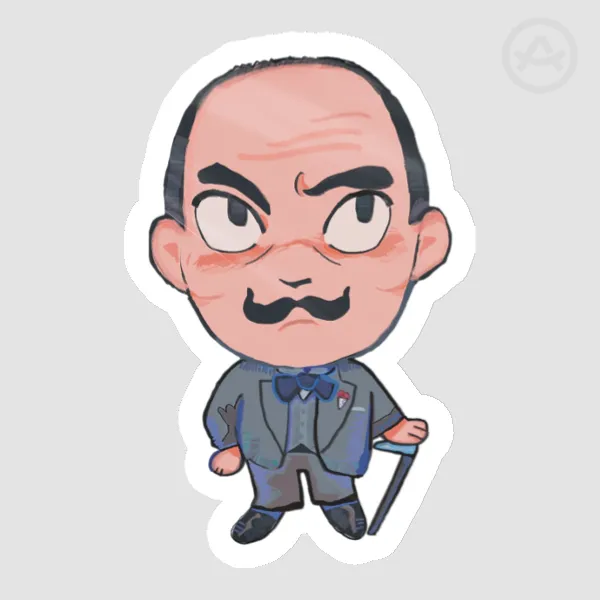 Hercule Poirot sticker