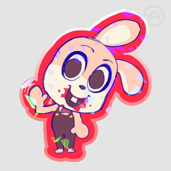 Robbie the Rabbit Sticker