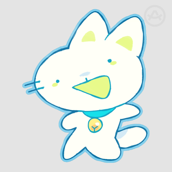 weird cat thing - sticker