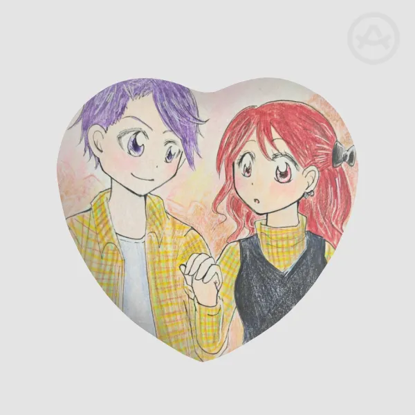 Heart Shape Plush Badge