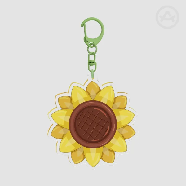 Sunflower (Leafless) Charm